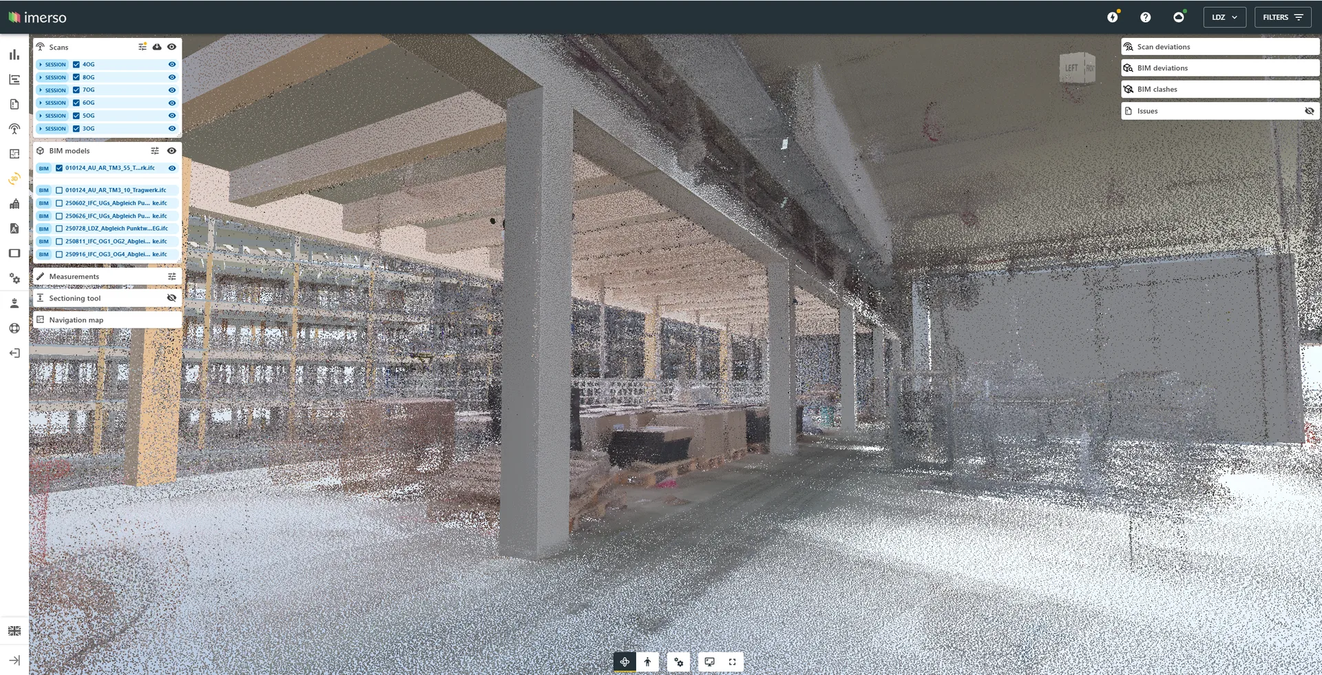 Punktwolke - Industrieanlage