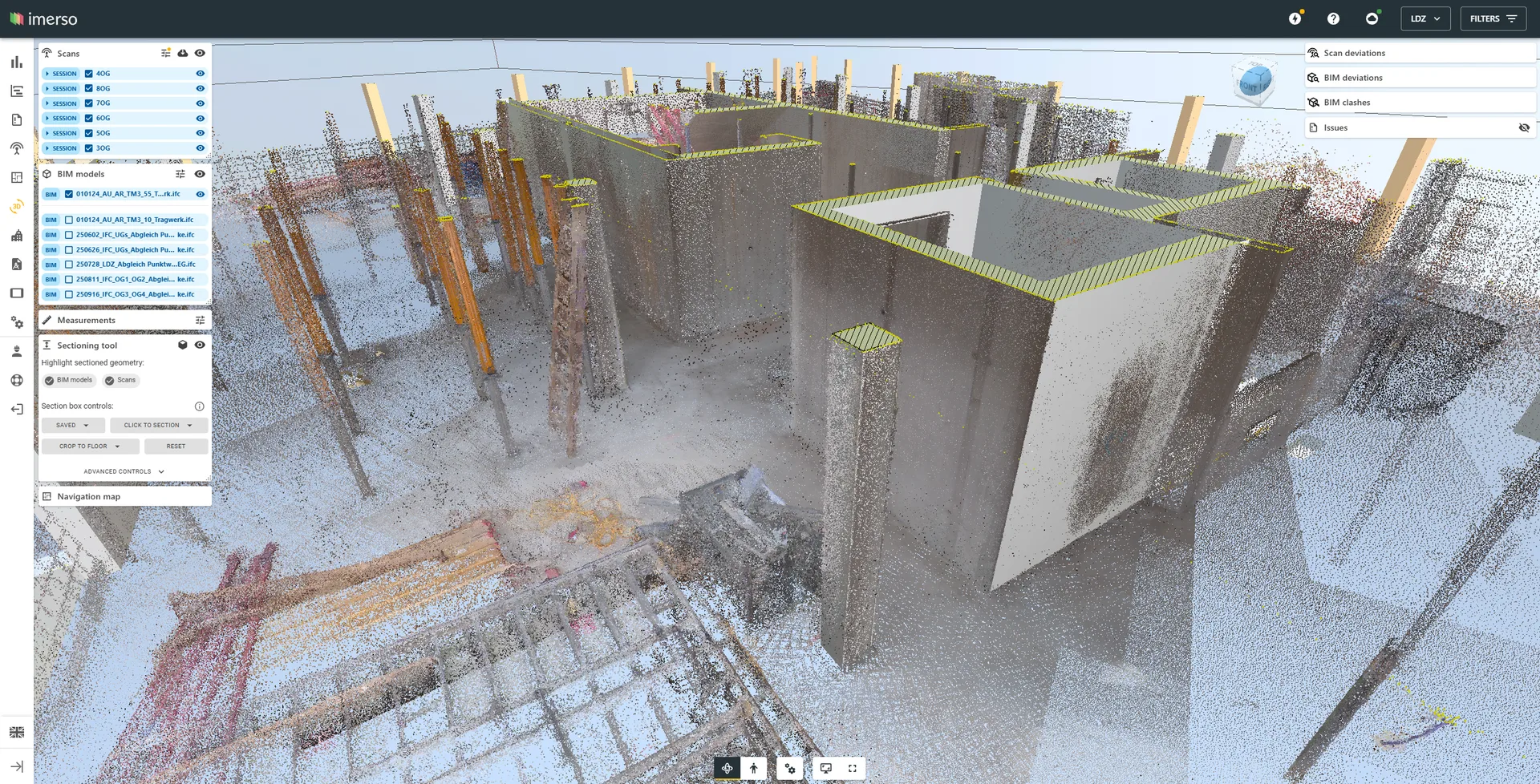 Punktwolke - Innenraum